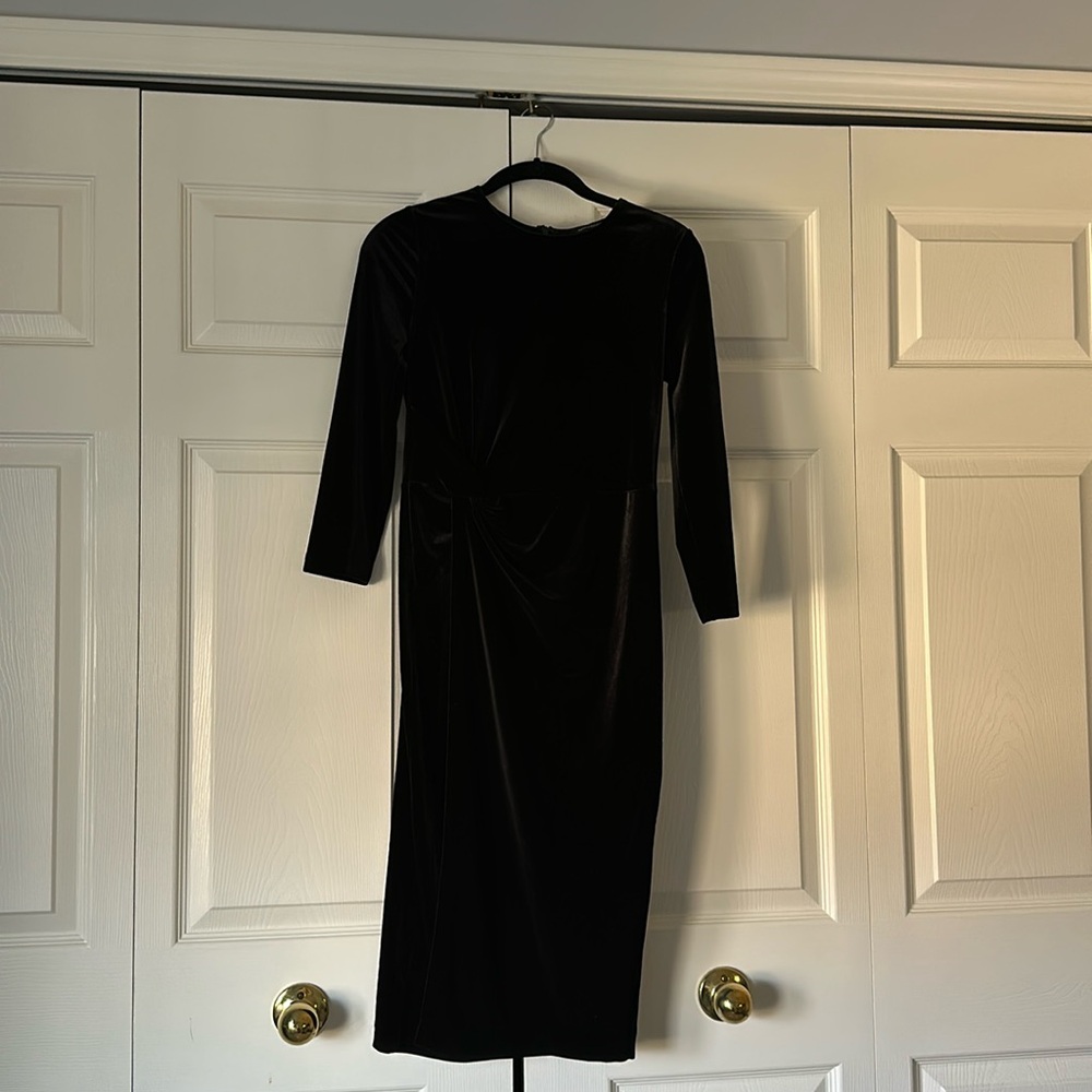 Banana Republic Black Velvet Dress